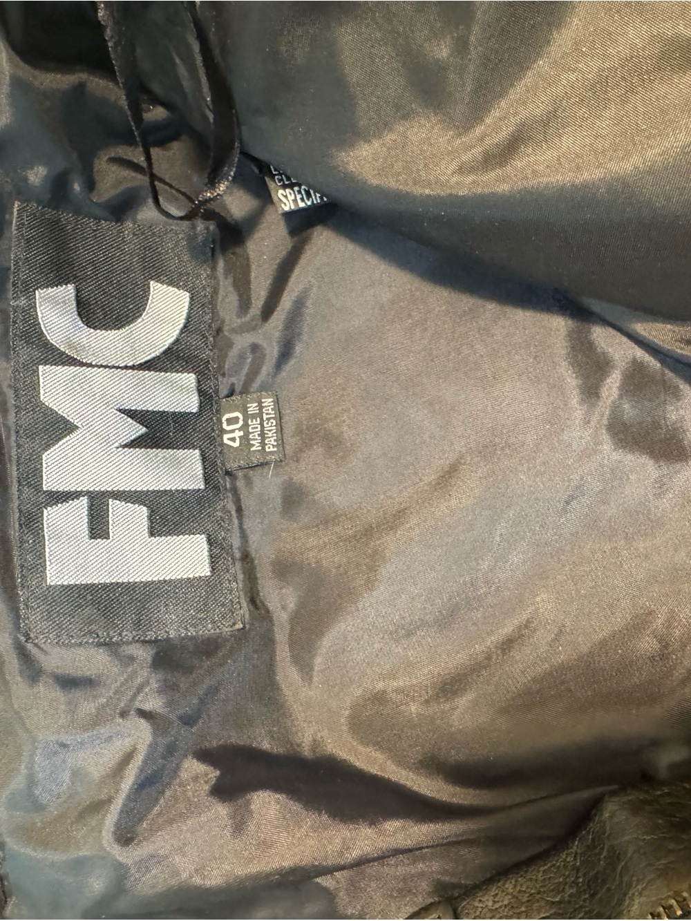 FMC Black Leather Motorcycle Pants 40